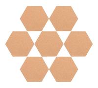 OHPHCALL Hexagon Cork Board Decorative Frameless Corkboards for Walls Picture Board Household