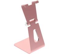 OHPHCALL Iron Metal Phone Holder Stand for Desktop and Office Desk Pink Phone Base Supporter for Smartphone and Tablet to Reduce Cervical Spine