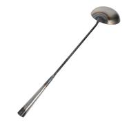 OHPHCALL Iron Water Scoop for Garden Yard, Long Handle Ladle for Sludge Cleaning, Versatile Gutter and Drain Tool with Wrought Iron Material