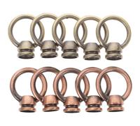 OHPHCALL Lamp Corrosion for Stability, Suitable and Resistance Good 10pcs Metal Hanging Loops with Sturdy Pendant Hooks Light Fixtures for Indoor and Garage Use Ceiling