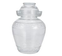 OHPHCALL Large Capacity Glass Fermentation Crock 2.5L with Airlock Lid for Sauerkraut and Vegetable Pickling Suitable for Household Use