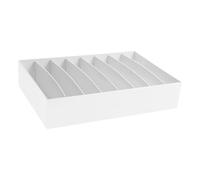 OHPHCALL Large Capacity White Cable Management Box with Pet Material and Sl esign, Cord Organizer for Desk, Tv Wires, Computer Router, USB Hub, under Desk Power Strip Storage