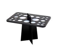 OHPHCALL Makeup Brush Holder Durable Drying Rack for Cosmetics Organization Lightweight and Easy to Clean for All Makeup Brushes Black