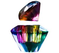 OHPHCALL Manicure Bowl Preventing Volatilizing for Nail Art Glass with Lid Octagonal Nail Dappen Dish Sturdy Liquid Monomer Holder for False Toenails