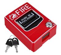 OHPHCALL Manual Reset Emergency Call Point Fire Emergency Button Fire Panel Reset Alarm Call Button Red Plastic 5.50x4.13x1.69in Sturdy Safety Switch Immediate Assistance and Prompt Rescue