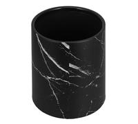 OHPHCALL Marbling Trash Can Large Opening Design Plastic Wastepaper Basket about 8l Capacity Easy to Clean Stylish Modern Decorative Bin for Home and Living Room