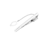 OHPHCALL Men Tie Clips Silver Iron Necktie Clip Spring-loaded Clamp Ensuring Tie Hangs Straight for Formal Occasions and Business Use