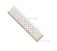 OHPHCALL Mesh Ruler Stainless Steel Craft Tool with Blank Grids for Accurate Alignment and DIY Mosaic Art in Arts Crafts