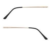OHPHCALL Metal Replacement Glasses Arm Legs Suitable for Exercise for Reading Glasses and Sunglasses Sturdy Eyeglasses Repair Kit Golden Frame Legs 2pcs Prevent Frame Breaking