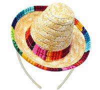 OHPHCALL Mini Hat Hair Hoop Adorable Hat-shaped Puppy Accessories 2pcs for Dogs Lightweight and Firmly Stays on Head to Create Funny and Happy Atmosphere Random Color