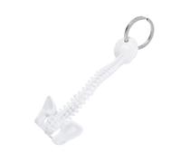 OHPHCALL Miniature Human Spine Keychain White Small Spine Skeleton Keyring for Men Biology Study Accessory Novelty