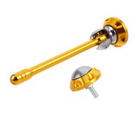OHPHCALL Motorcycle Accessories Plate Decorative Antenna in Golden Aluminium Alloy with Unique Design, Short Antenna for Motorcycle and Scooter, Enhances Safety and Improves Visibility,