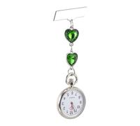 OHPHCALL Nurse Fob Watch with Heart-Shaped Crystal, Easy Read Dial and Sturdy Stainless Steel Case, for Professionals and Students During Exams and Work