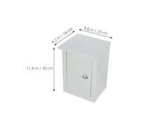 OHPHCALL Outdoor Waterproof Electrical Box 250x300x160mm Wall-mounted Aluminum Low Voltage Junction Box Weatherproof Power Distribution Enclosure for Outdoor Electrical Projects