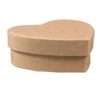 OHPHCALL Paper Heart Packaging Box Small Candy Box Khaki Kraft Paper with DIY Creativity Versatile Use Unique Design Elegant Charming Packaging for Birthdays Valentine's Day Mother's Day