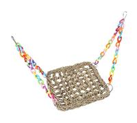 OHPHCALL Parrot Net Bird Hammock Braid and Plastic Net Resting Place, Chewing and Exercise for Hamster and Bird