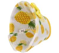 OHPHCALL Parrot Protective Collar Anti-Pecking Bird Neck Cone Collar Medium Size Yellow Pineapple Pattern Bird Anti-Bite Neck Decor