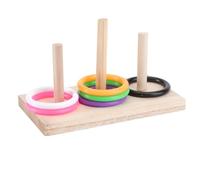 OHPHCALL Parrot Ring Toy Educational Plaything for Bird Puzzle Parrot Training Toy for African Grey Accessories Random Color