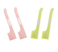 OHPHCALL Pet Food Spoon Set 4Pcs with Long Handle Plastic Scoops - Cat Food Can Opener and Spatula for Feeding - Suitable for Cats and Dogs Indoors