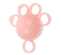 OHPHCALL Pink Five Finger Hand Grip Strengthener Made of Tpr for Elderly, Reduces Joint and Increases Finger Flexibility, for Hand Rehabilitation and Exercises