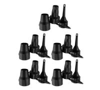OHPHCALL Plastic Replacement Nozzles with Compact and Portable Design 5 Sets for Air Mattress and Swimming Ring Pumps for-the-go Use