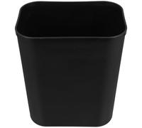 OHPHCALL Plastic Trash Can 14l Square Simple Style Garbage Bucket Black