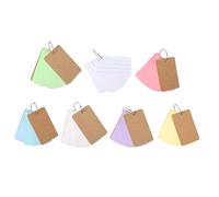 OHPHCALL Portable Memo Cards Easy to Write and Carry Made of Paper and Alloy Assorted Colour Message Cards 7 Copies Assorted style for Taking Notes and Daily Life Use