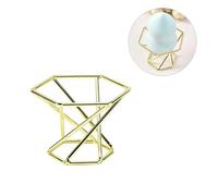 OHPHCALL Powder Puff Holder 2pcs Golden Carbon Steel Powder Puff Drying Rack for Egg Powder Puff Storage Rack for