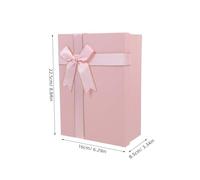 OHPHCALL Present for Holiday Birthday Lid Celebrations Parties and Elegant Paper Box with Base Design Featuring Ribbon Bowknot, Portable Convenience
