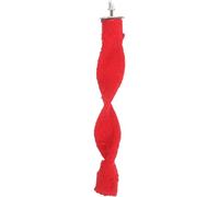 OHPHCALL Red Bird Grinding Perch with Quartz Sand and Wood Material to Increase Activity Level Random Color for Small and Medium-sized Birds and Parrots