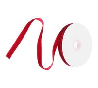 OHPHCALL Red Velvet Ribbon 9mm Width 10 Yards Roll Multi-Function Craft Ribbon for Festival and Photo Props Packaging, Easy to Carry and Fashionable Decoration