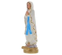 OHPHCALL Resin Mary Statue Catholicism Ornament Religious Church Decoration Lightweight Delicate Desktop Figurine for Home Office Tabletop Peaceful Interior Display
