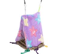 OHPHCALL Rest Parrots and Birds Tent for Triangle Woven, Comfortable Nest Made of Plush to Decorate Color Home Decoration Your Living Space