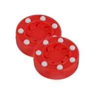 OHPHCALL Roller Hockey Pucks Consistency on Smooth Surface Lightweight High Density Pp Material 2pcs for Training and Games for Suitable for Roller Hockey Games and Court Use Court