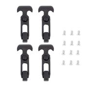 OHPHCALL Rubber T-Handle Draw Latch Flexible Black Toolbox Buckle 4pcs with Latching with Practical Elastic Shock Absorption for Agricultural Machinery and Engineering Hoods