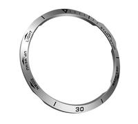 OHPHCALL Scaled Metal Watch Bezel Ring Protective Cover for 6x Series, Engraved Number Dial Protective Case, Silver Bezel with Black Engraved Digits, Smartwatch Accessory for Outdoor Use