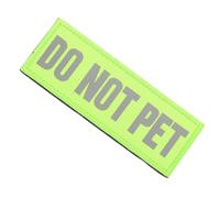 OHPHCALL Service Dog Do Not Pet Patch for Backpacks and Harnesses, Nylon Material with Hook and Loop Tape, Reflective Badge for Night Safety and Secure Attachment on Dog Collar