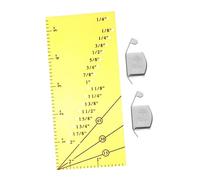 OHPHCALL Sew Allowance Ruler for DIY Patchwork Sewing Perforated Durable Seam Measuring Tool with Visibility Easy Use Without Screws for Accurate Hemlines