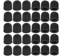 OHPHCALL Silicone Stylus Pen Tips Replacement round Shape Easy to Store and Portable Black 50pcs for Screens Suitable for Tablet and Touchscreen Devices