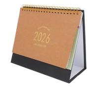 OHPHCALL Small Desktop Calendar Thick Paper Flip Stand Up Organizer for Office Home with Monthly Schedule for Busy Schedules and gift for for for for for for Giving Cute Simple Design