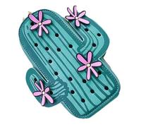 OHPHCALL Small Square Cross Body Bag for Women with Large Capacity, Portable and Multifunctional Use, Pink Pu Material, Retro Chic Cactus Design for Casual Daily Wear