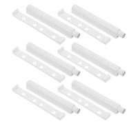 OHPHCALL Soft Close Cabinet Door Buffers 6pcs Plastic White Noise Reduction Device for Kitchen Cabinets and Wardrobe Doors Easy Installation
