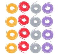 OHPHCALL Solid Color round Polyester Shoe Laces 20 Pcs 120cm Rope for Running and Walking Sneakers, Cool and Simple Design for Men and Women Color