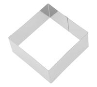 OHPHCALL Square Cake Cutter Stainless Steel Mousse Ring Mould for Baking Cake Ring Cutting Sandwiches and Fondant Silver