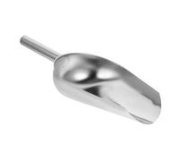 OHPHCALL Stainless Steel Ice Scoop with Handle Wear Resistant Multifunctional Food Scoop for Rice Flour Candy Beans Crushed Ice for Parties Buffets Weddings and Home Use