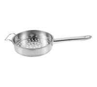 OHPHCALL Stainless Steel Slotted Spoon with Ergonomic Handle for Kitchen Use, Sturdy Cooking Colander Strainer Spoon for Straining Noodles and Frying Food