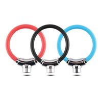 OHPHCALL Steel Cable Bike Lock Horseshoe Ring Lock Outdoor Cycling Security Accessory in Watermelon Red for Urban and Road Riding