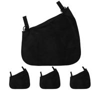 OHPHCALL Stroller net Bag Organiser Bag Stroller Storage Bag 4pcs Black Polyester Practical Hanging Bag for Stroller Outdoor Shopping