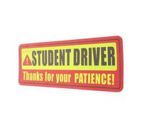 OHPHCALL Student Driver Sign Learner Driver Sign Magnetic Sticker Weatherproof Waterproof Reflective Magnet for Vehicle Driving Unique Style