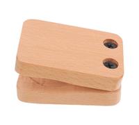 OHPHCALL Sturdy Lightweight Wooden Cajon Drum Companion Castanet Double Layer Design for Acoustic Sets and Street Performances, Solid Wood Hand Clapper Feel Box Drum Sound Effect Tool